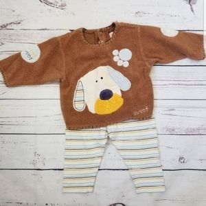 Zutano Fleece Puppy Dog Outfit